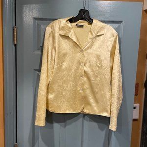 Front Street vintage yellow gold textured blouse, size M, worn once